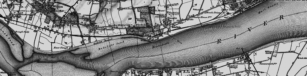 Old map of Humber Bridge in 1895