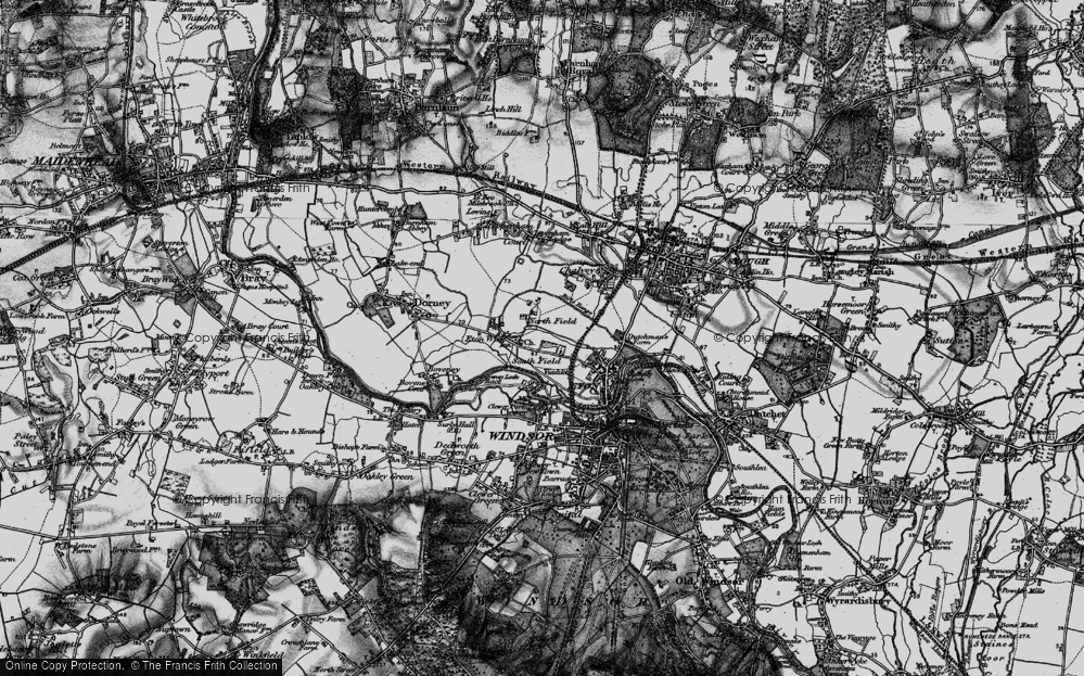 Old Map of South Field, 1896 in 1896