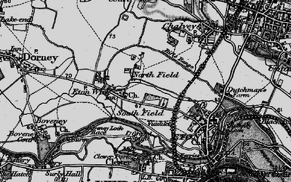 Old map of South Field in 1896