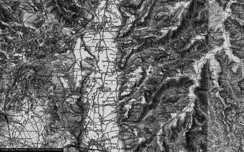 Old Map of South Gorley, 1895 in 1895