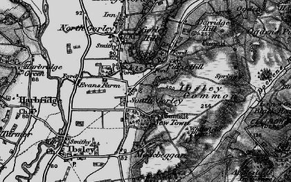 Old map of South Gorley in 1895