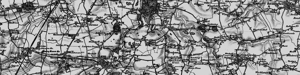 Old map of Admiral's Carr in 1898