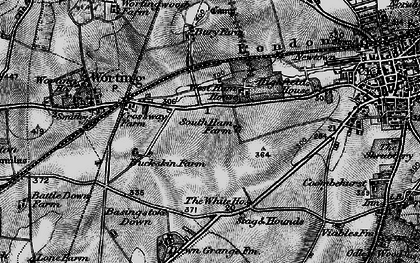 Old map of South Ham in 1895