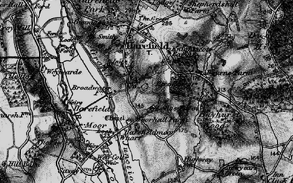 Old map of South Harefield in 1896