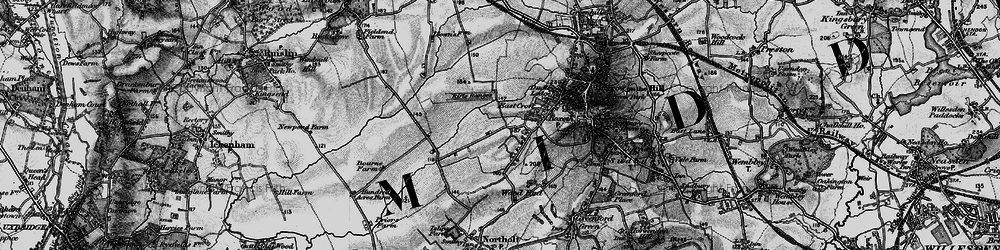 Old map of South Harrow in 1896