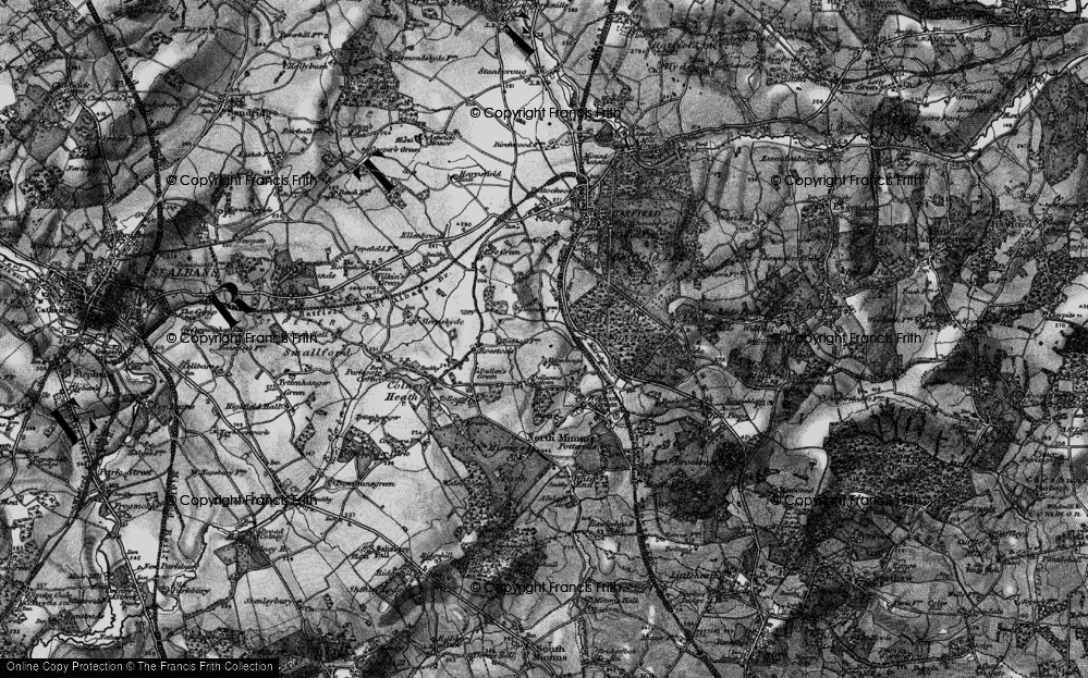 Old Map of South Hatfield, 1896 in 1896
