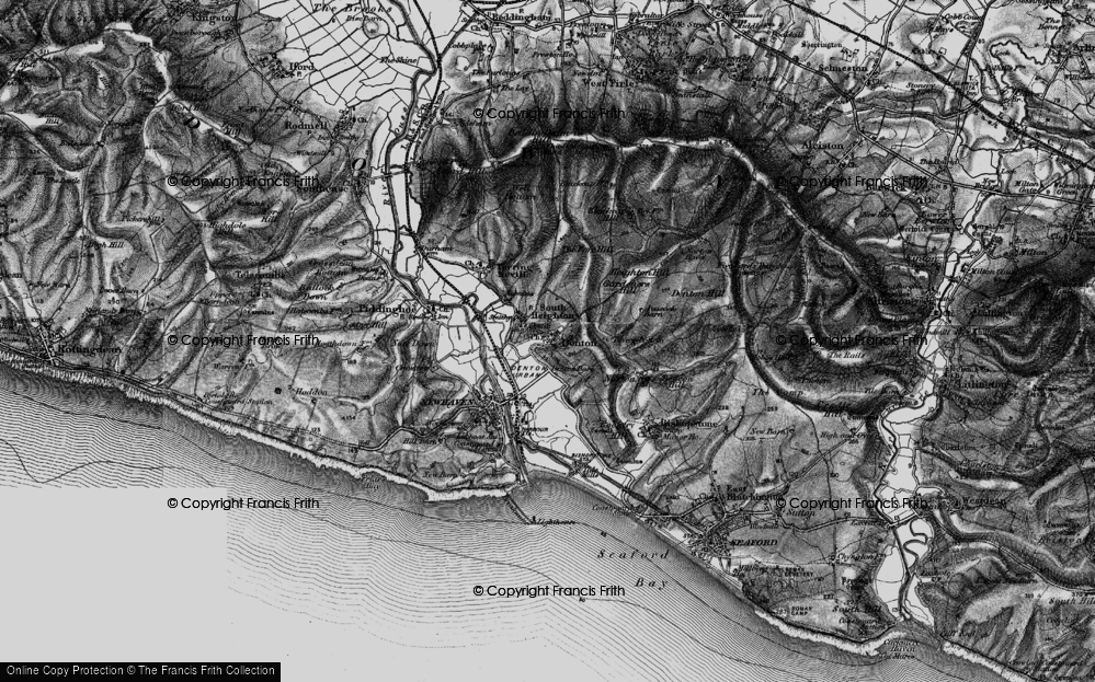Old Map of South Heighton, 1895 in 1895