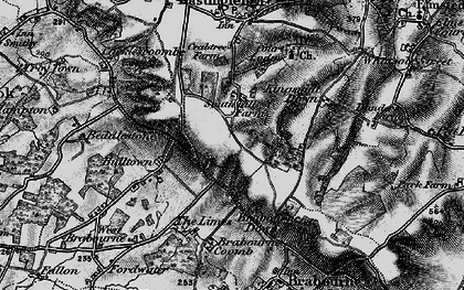 Old map of South Hill in 1895
