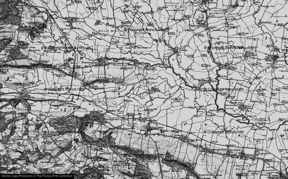 Old Map of Historic Map covering Beech Tree Ho in 1898
