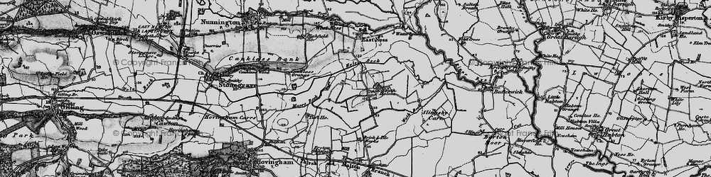 Old map of South Holme in 1898