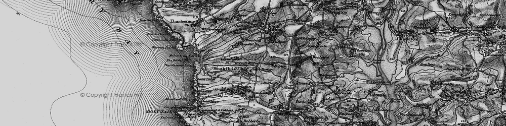 Old map of South Huish in 1897