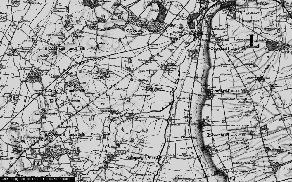 Old Map of South Hykeham, 1899 in 1899