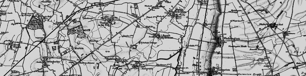 Old map of South Hykeham in 1899