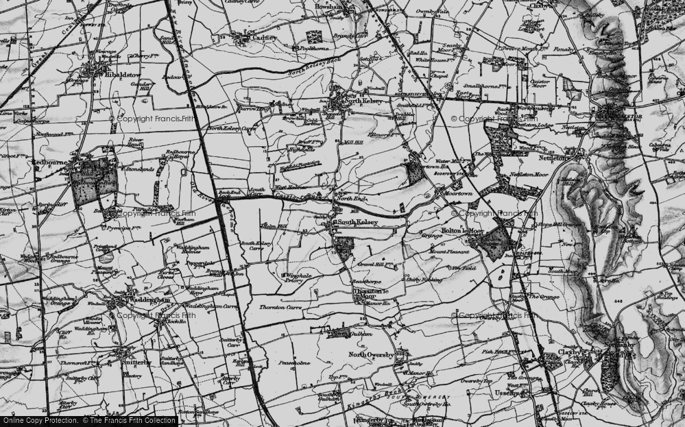 Old Map of South Kelsey, 1898 in 1898