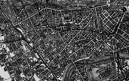 Old map of South Kensington in 1896