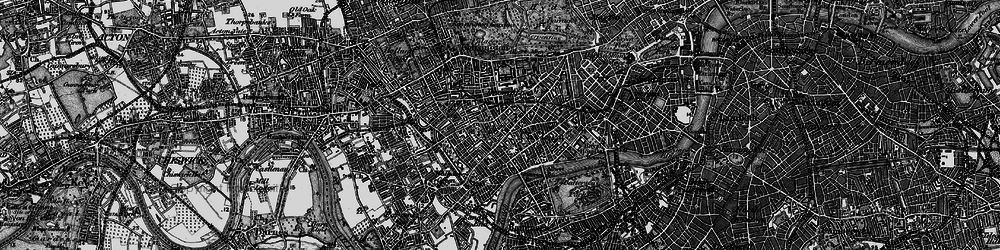 Old map of South Kensington in 1896