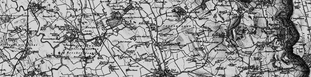 Old map of Abel Grange in 1898
