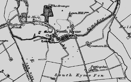 Old map of South Kyme in 1898