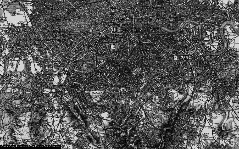 Old Map of South Lambeth, 1896 in 1896