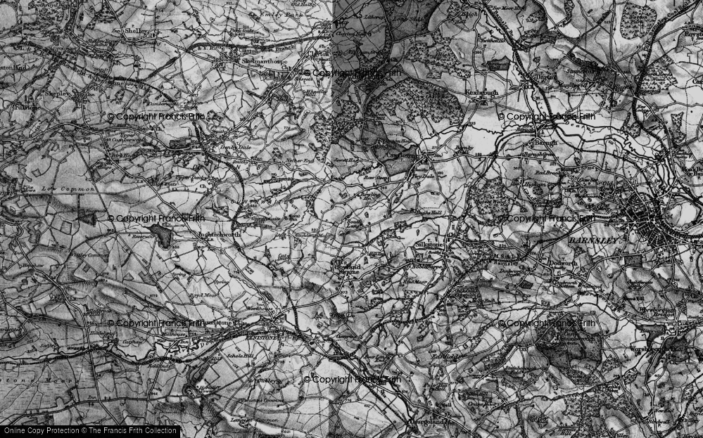 Old Map of South Lane, 1896 in 1896