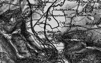Old map of South Malling in 1895