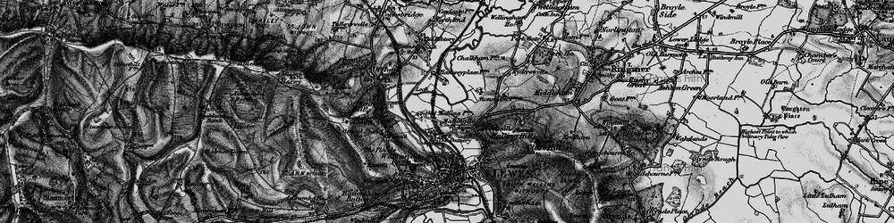 Old map of South Malling in 1895