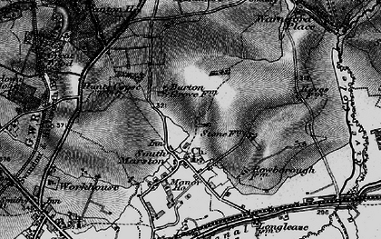Old map of South Marston in 1896