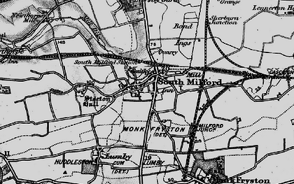 Old map of South Milford in 1895