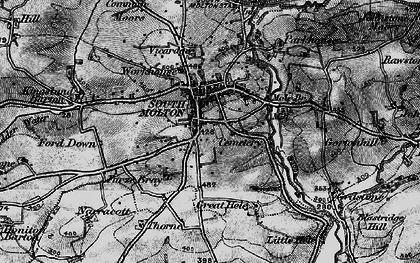 Old map of South Molton in 1898