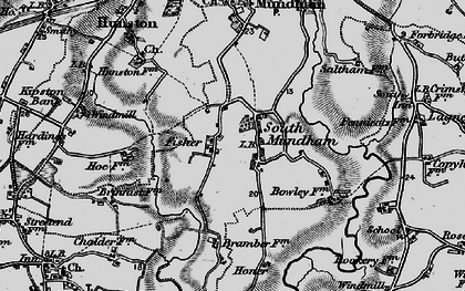 Old map of South Mundham in 1895
