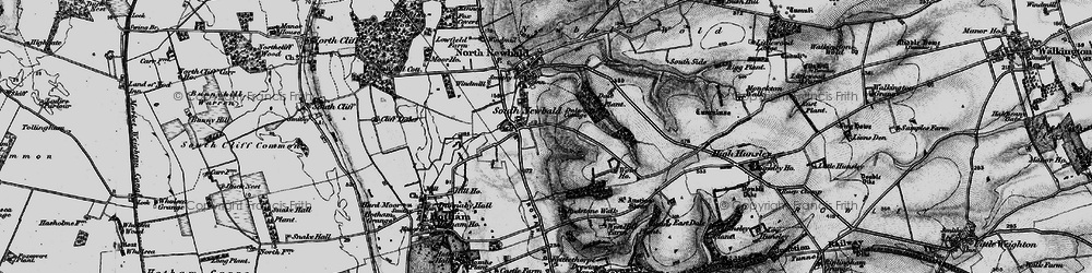 Old map of South Newbald in 1898