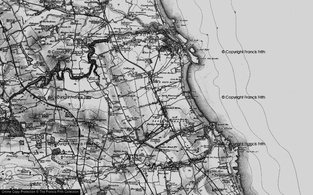 Old Map of South Newsham, 1897 in 1897