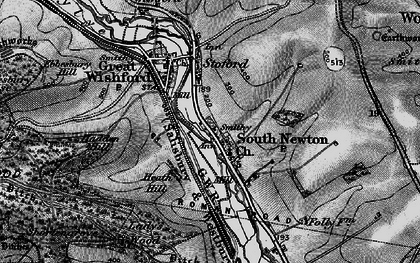 Old map of South Newton in 1898