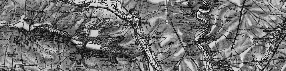 Old map of South Newton in 1898