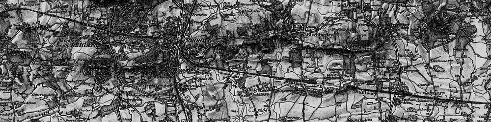 Old map of South Nutfield in 1895
