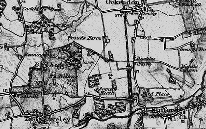Old map of Belhus Woods Country Park in 1896