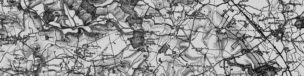 Old map of South Ormsby in 1899
