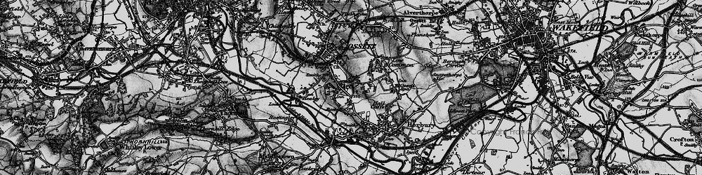 Old map of South Ossett in 1896