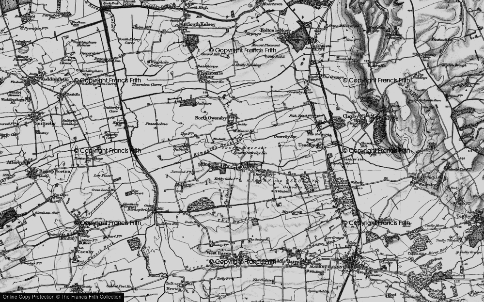 Old Map of South Owersby, 1898 in 1898