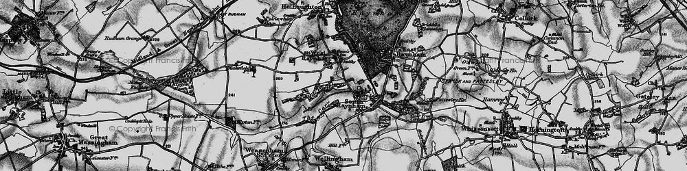 Old map of South Raynham in 1898