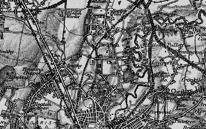 Old map of South Reddish in 1896