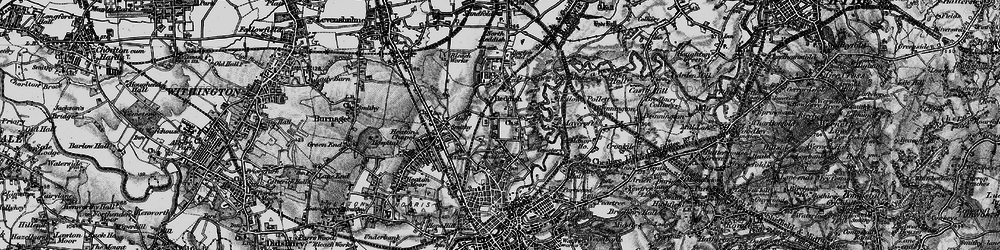Old map of South Reddish in 1896