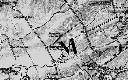 Old map of South Ruislip in 1896