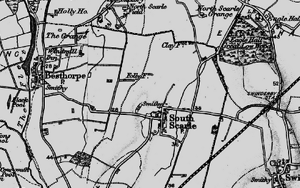Old map of South Scarle in 1899