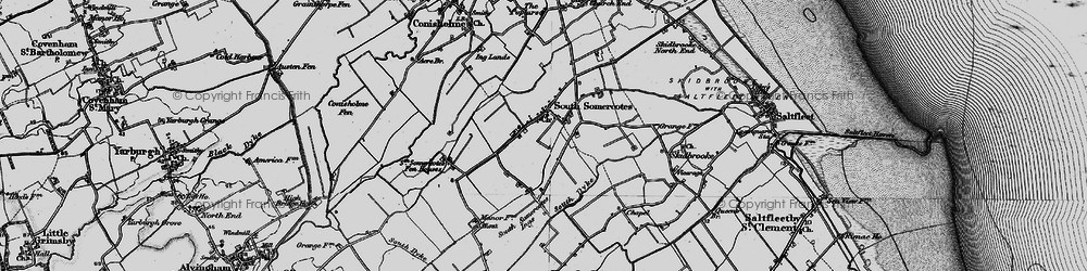 Old map of Scupholme in 1899