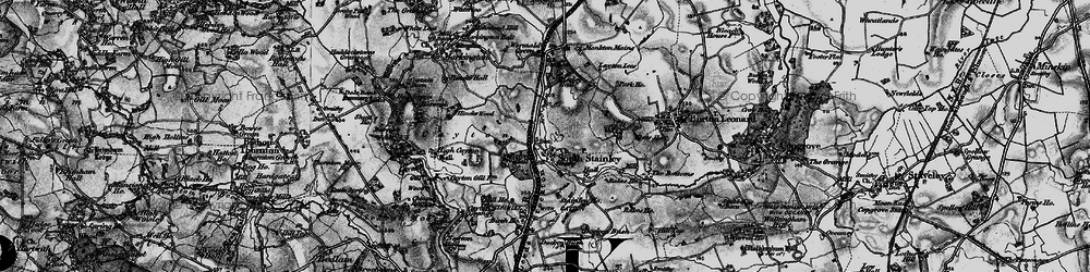 Old map of Wormald Green in 1898