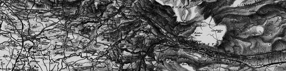 Old map of Light Trees in 1897