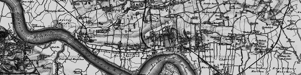 Old map of South Stifford in 1896
