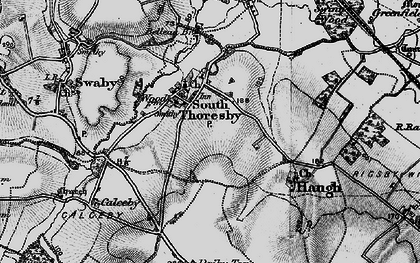 Old map of South Thoresby in 1899