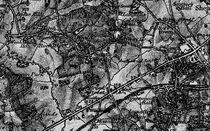 Old map of South Weald in 1896